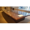 Executive 20 FT Maple Boardroom Table 5 pc w/ Glass